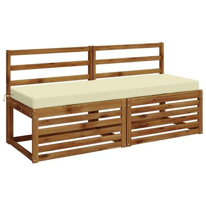 2-Piece Bench Cushions SOEST 2 pcs 100% Polyester Cream