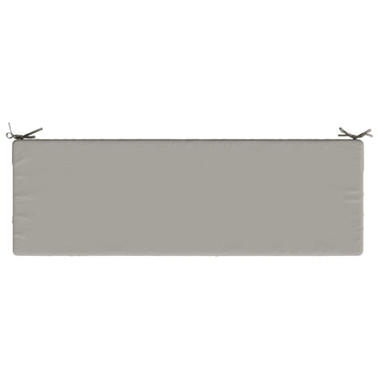 Bench Cushion SOEST 100% Polyester Grey 150 x 50 x 8 cm
