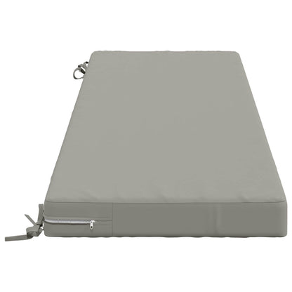2-Piece Bench Cushions SOEST 2 pcs 100% Polyester Grey