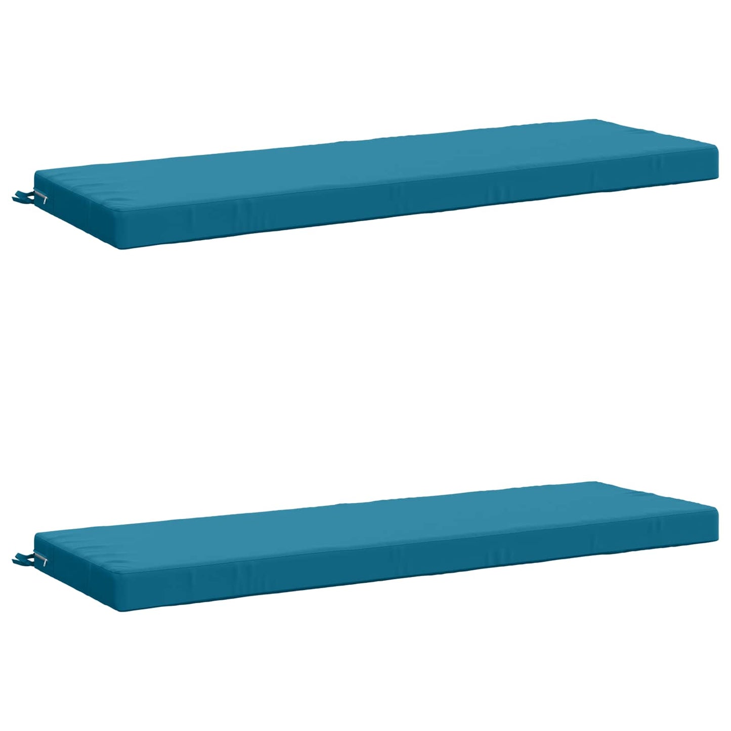 2-Piece Bench Cushions SOEST 2 pcs 100% Polyester Light Blue