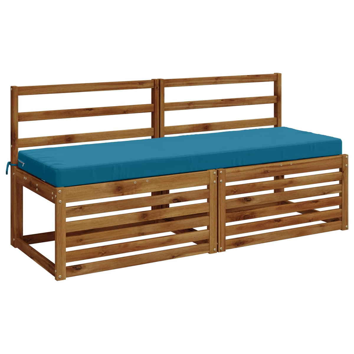 2-Piece Bench Cushions SOEST 2 pcs 100% Polyester Light Blue