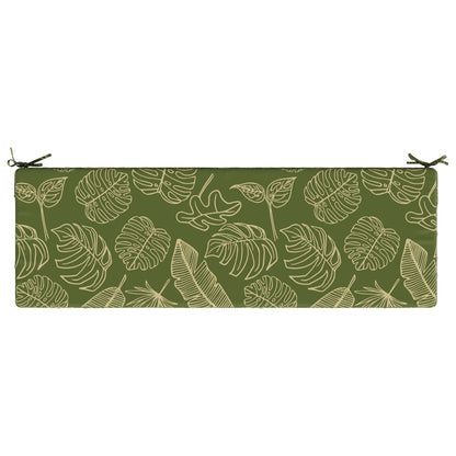 Bench Cushion SOEST 100% Polyester Leaf Design 150 x 50 x 8 cm