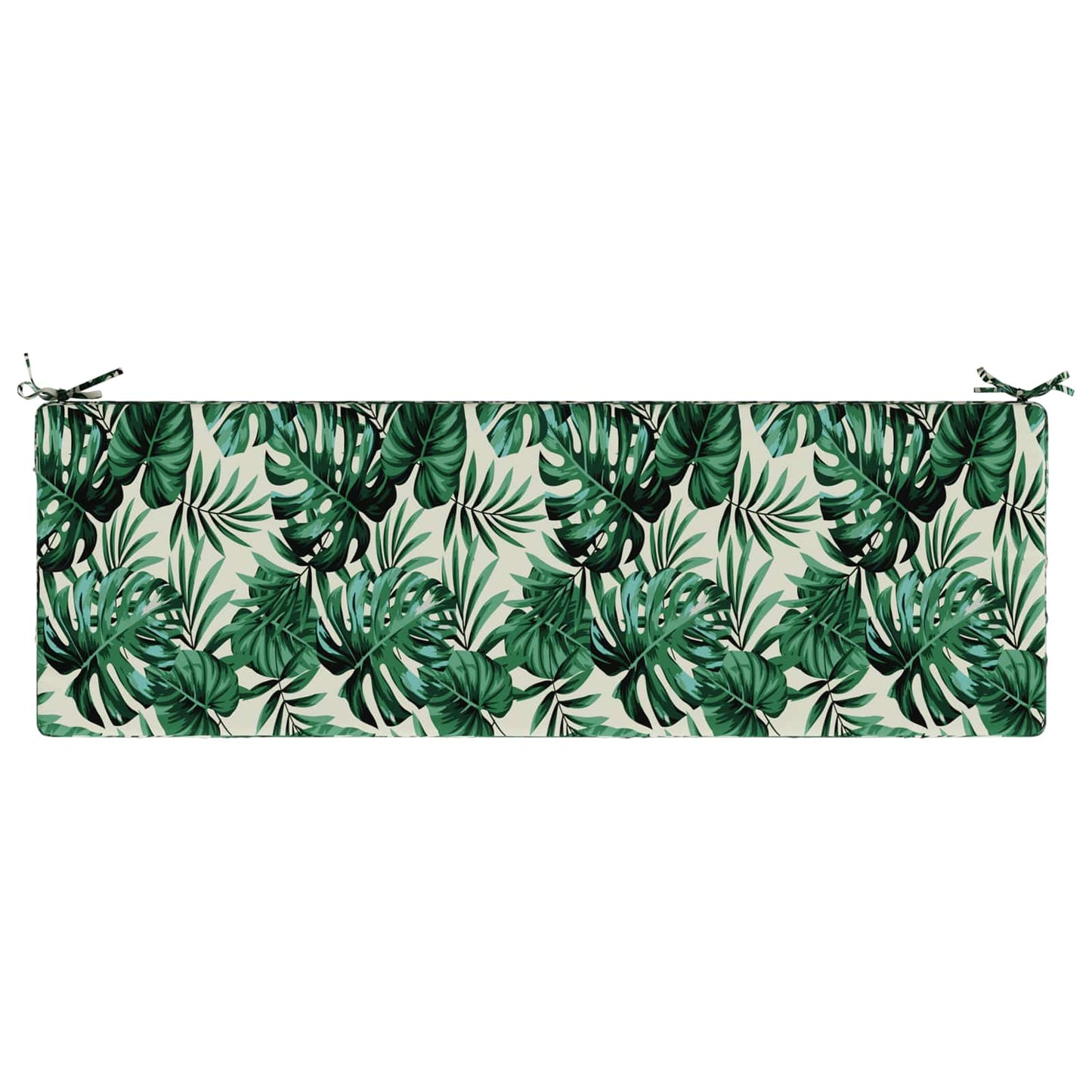2-Piece Bench Cushions SOEST 2 pcs 100% Polyester Leaf Pattern