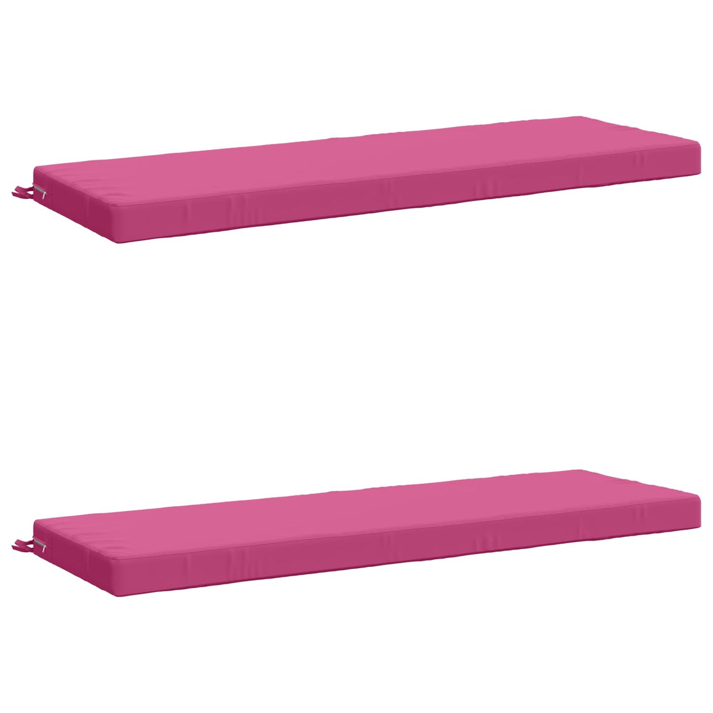2-Piece Bench Cushions SOEST 2 pcs 100% Polyester Pink