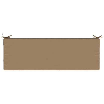 2-Piece Bench Cushions SOEST 2 pcs 100% Polyester Taupe