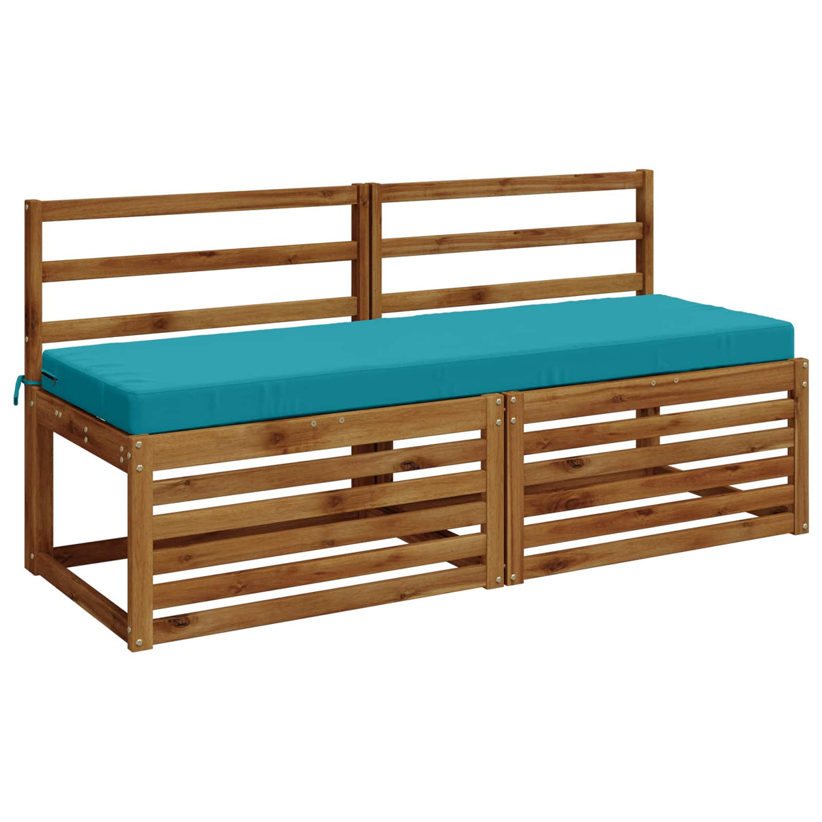 2-Piece Bench Cushions SOEST 2 pcs 100% Polyester Turquoise