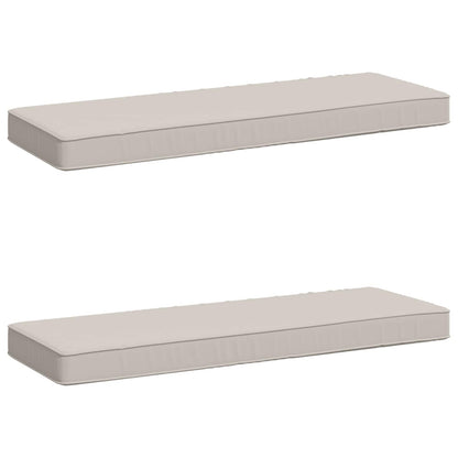 2-Piece Bench Cushions VUGHT 2 pcs 100% Polyester White
