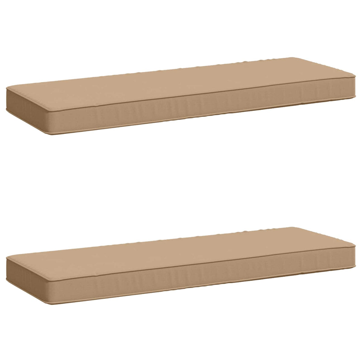 2-Piece Bench Cushions VUGHT 2 pcs 100% Polyester Sand