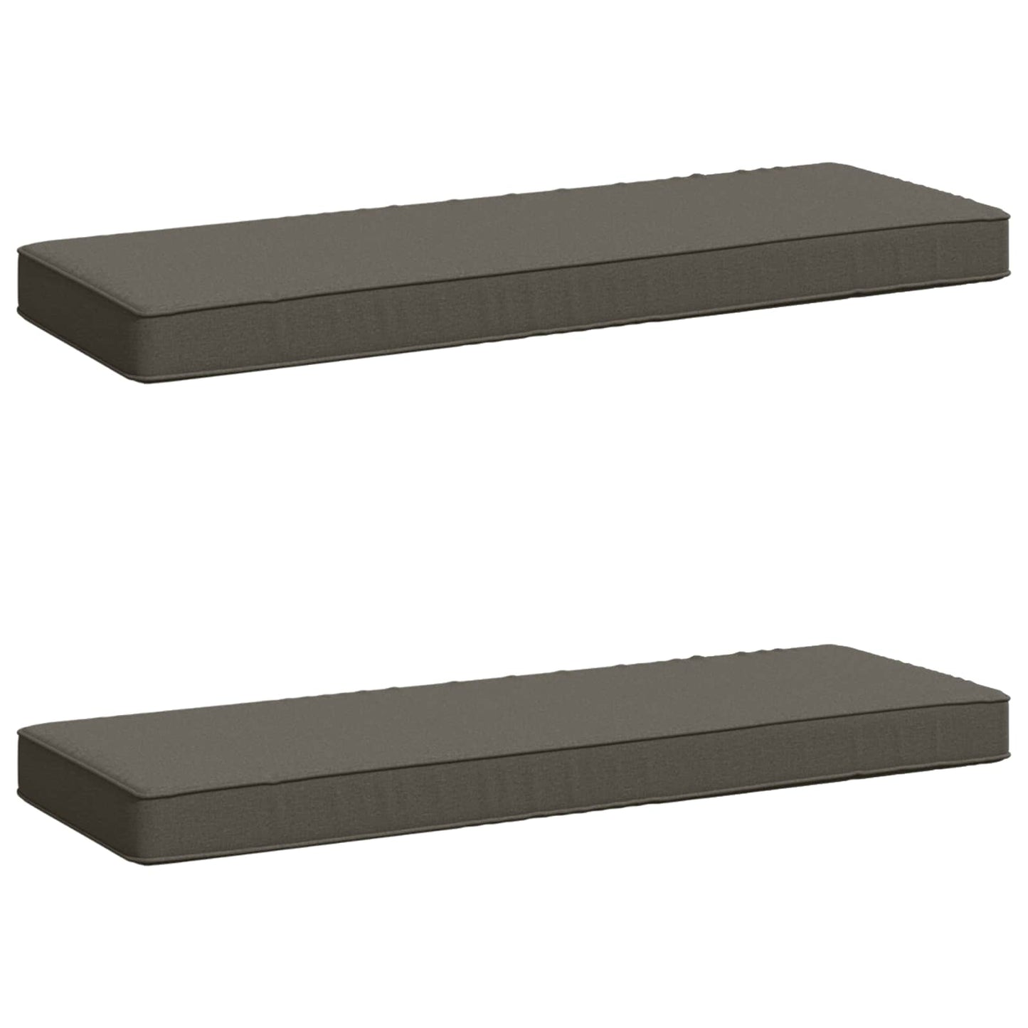2-Piece Bench Cushions VUGHT 2 pcs 100% Polyester Grey