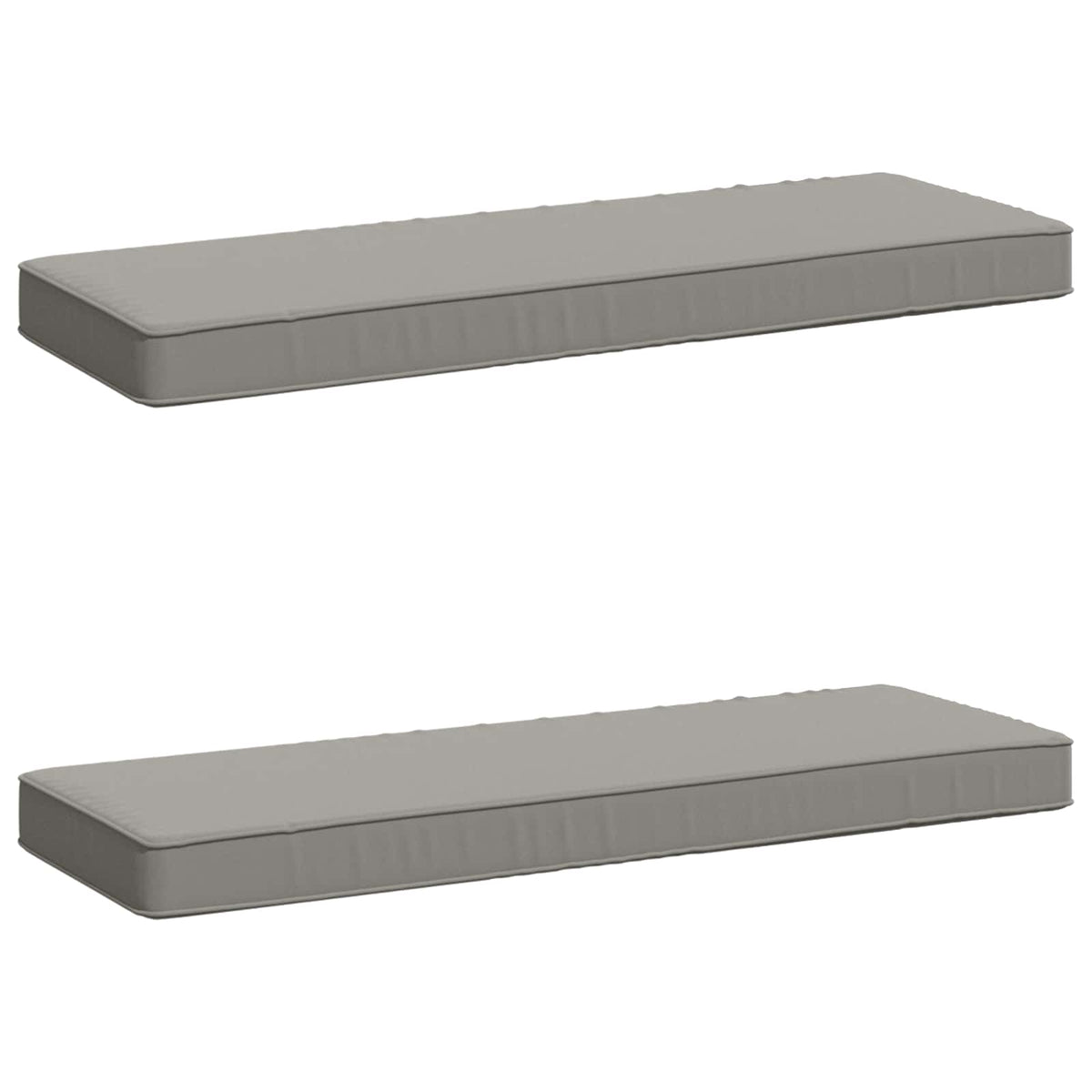 2-Piece Bench Cushions VUGHT 2 pcs 100% Polyester Grey