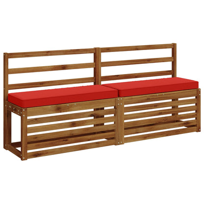 1-Piece Bench Cushion VUGHT 100% Polyester Red 60 x 30 x 5 cm