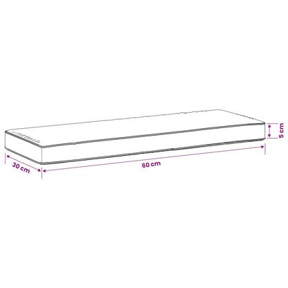 1-Piece Bench Cushion VUGHT 100% Polyester Red 60 x 30 x 5 cm