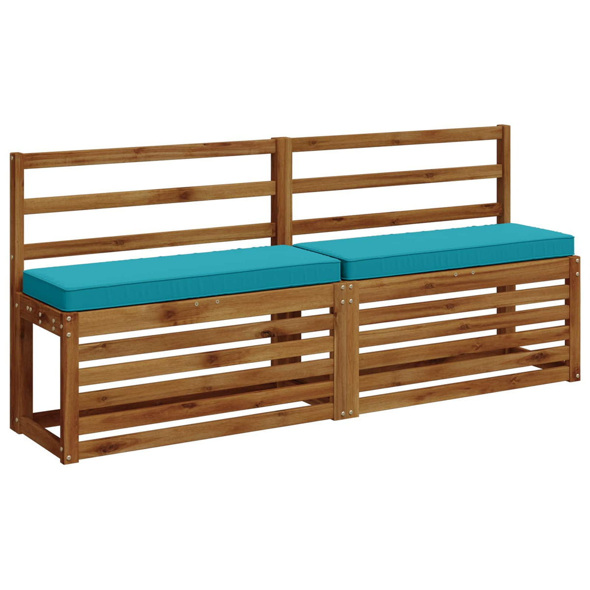 1-Piece Bench Cushion VUGHT 100% Polyester Turquoise