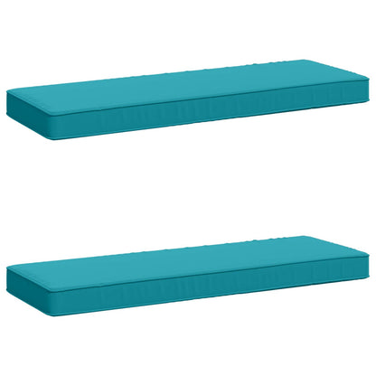 2-Piece Bench Cushions VUGHT 2 pcs 100% Polyester Turquoise