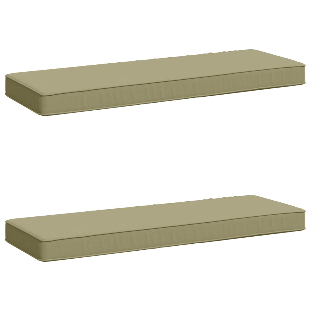 2-Piece Bench Cushions VUGHT 2 pcs 100% Polyester Light Green