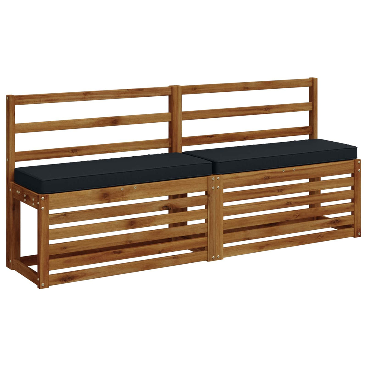 2-Piece Bench Cushions VUGHT 2 pcs 100% Polyester Dark Blue