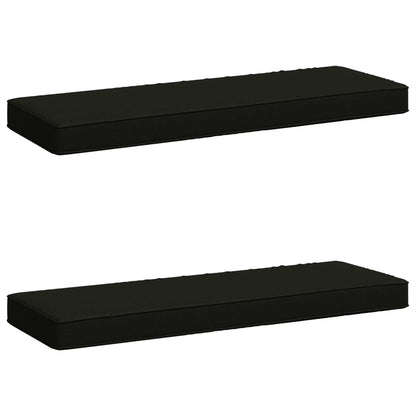 2-Piece Bench Cushions VUGHT 2 pcs 100% Polyester Black