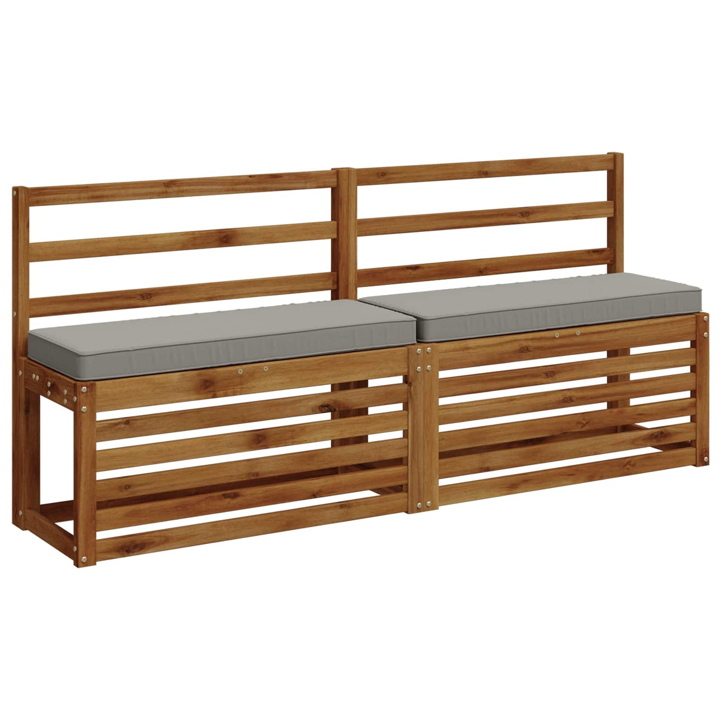 1-Piece Bench Cushion VUGHT 100% Polyester Grey 80 x 30 x 5 cm