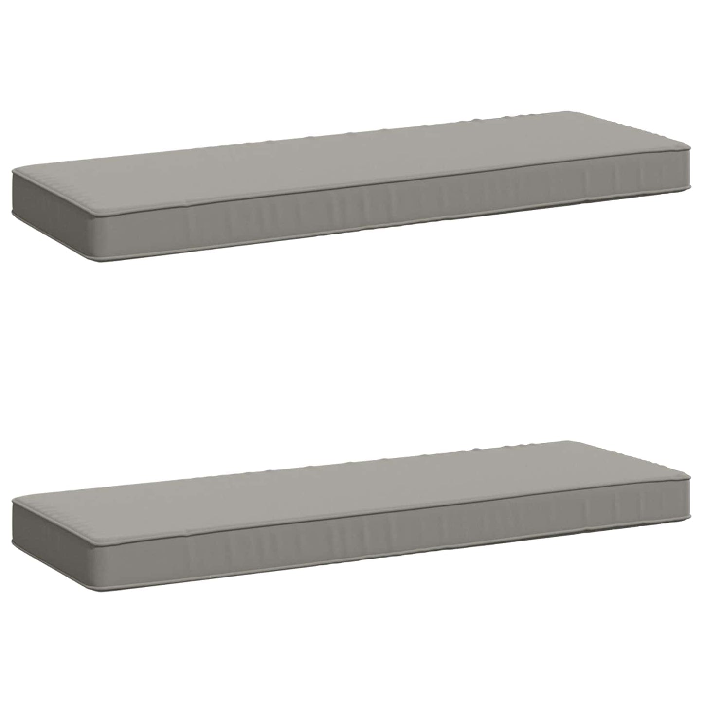 2-Piece Bench Cushions VUGHT 2 pcs 100% Polyester Grey