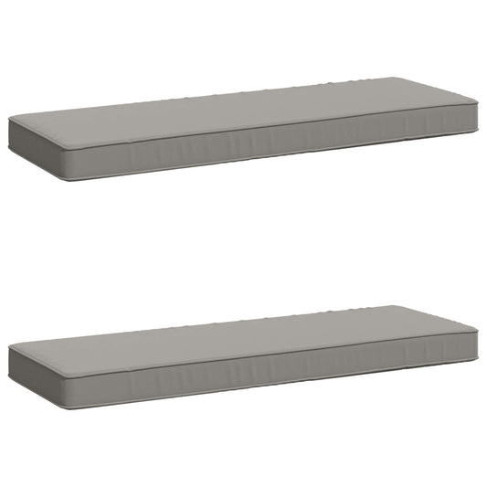 2-Piece Bench Cushions VUGHT 2 pcs 100% Polyester Grey