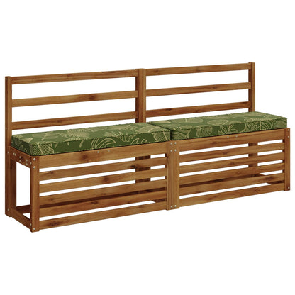 2-Piece Bench Cushions VUGHT 2 pcs 100% Polyester Leaf Design