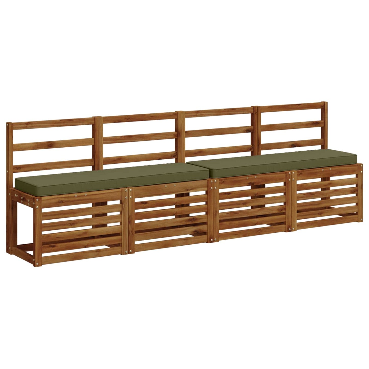 1-Piece Bench Cushion VUGHT 100% Polyester Olive Green