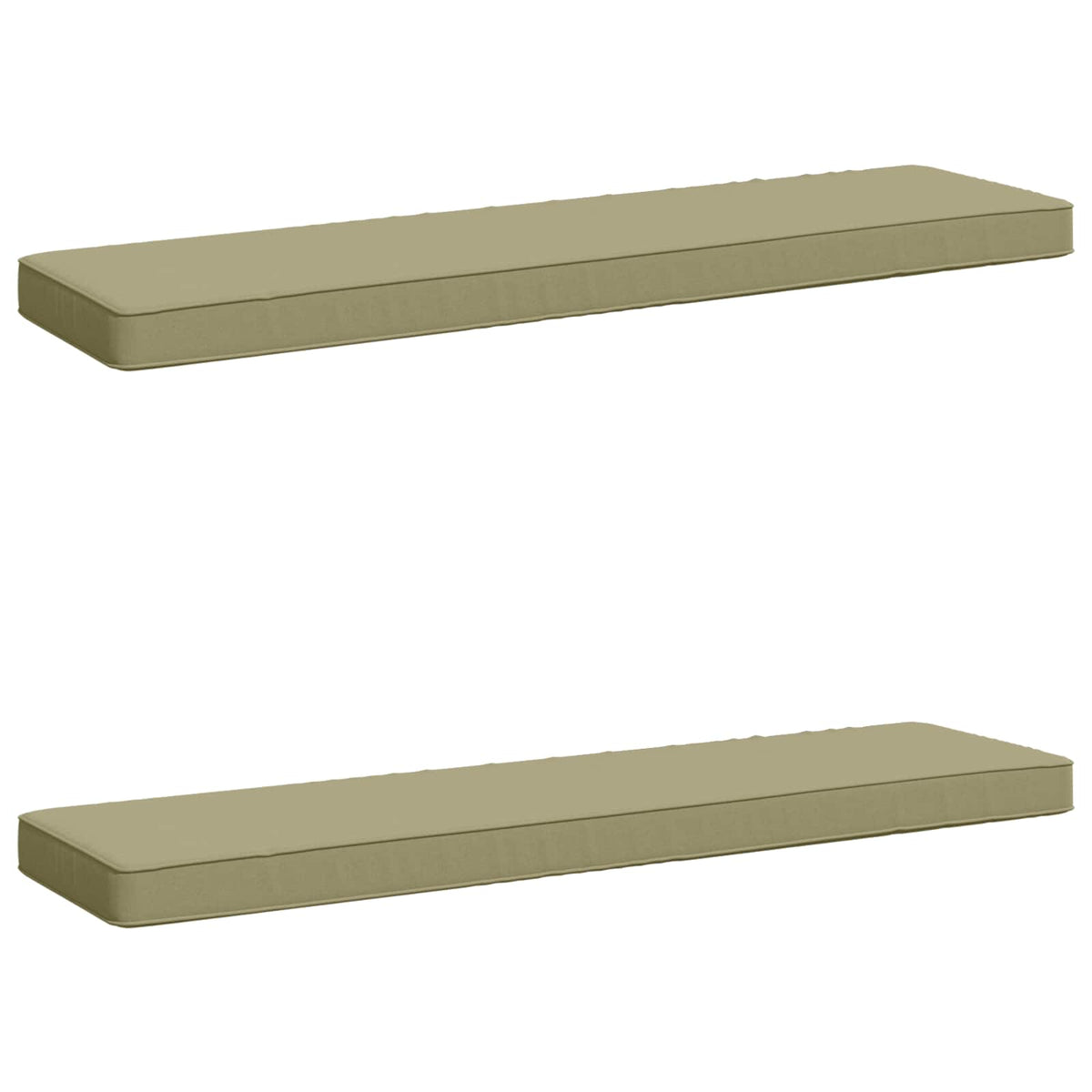 2-Piece Bench Cushions VUGHT 2 pcs 100% Polyester Light Green