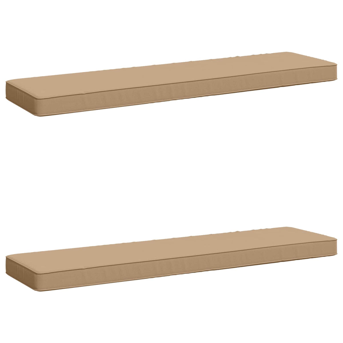 2-Piece Bench Cushions VUGHT 2 pcs 100% Polyester Sand