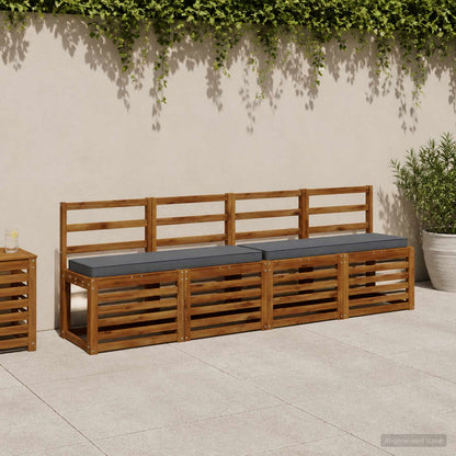 1-Piece Bench Cushion VUGHT 100% Polyester Blue 120 x 30 x 5 cm