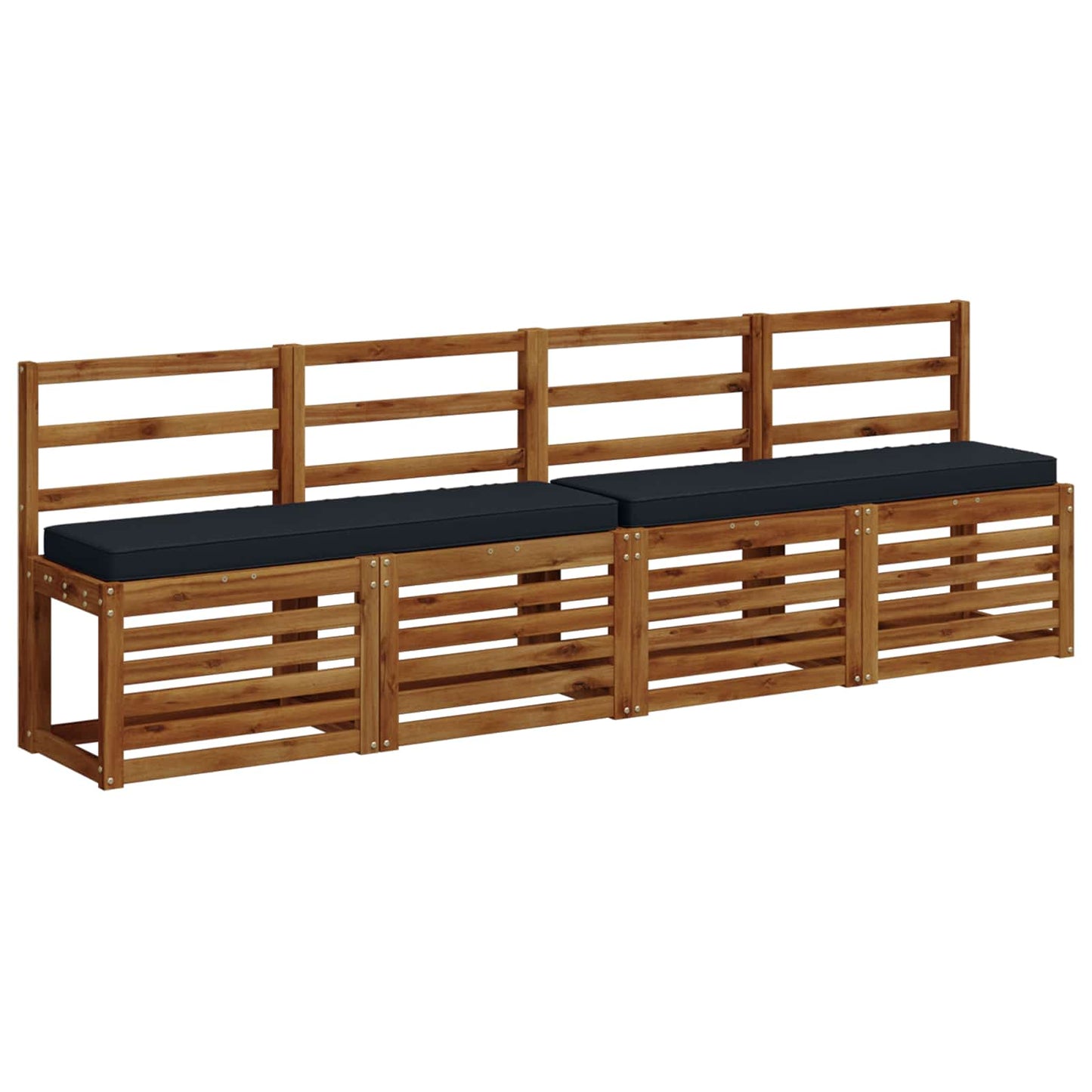 2-Piece Bench Cushions VUGHT 2 pcs 100% Polyester Dark Blue