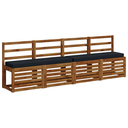 2-Piece Bench Cushions VUGHT 2 pcs 100% Polyester Dark Blue
