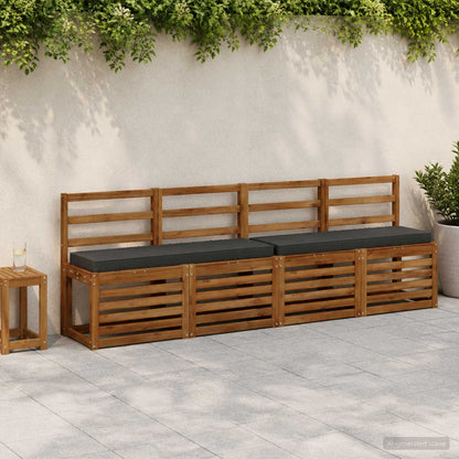 2-Piece Bench Cushions VUGHT 2 pcs 100% Polyester Anthracite