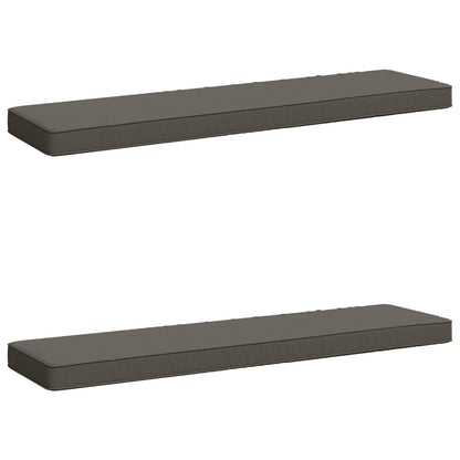 2-Piece Bench Cushions VUGHT 2 pcs 100% Polyester Grey