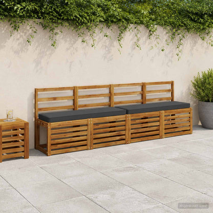 1-Piece Bench Cushion VUGHT 100% Polyester Anthracite