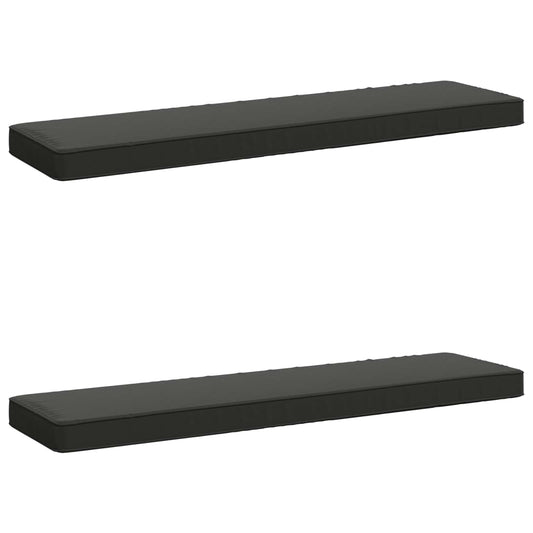 2-Piece Bench Cushions VUGHT 2 pcs 100% Polyester Anthracite