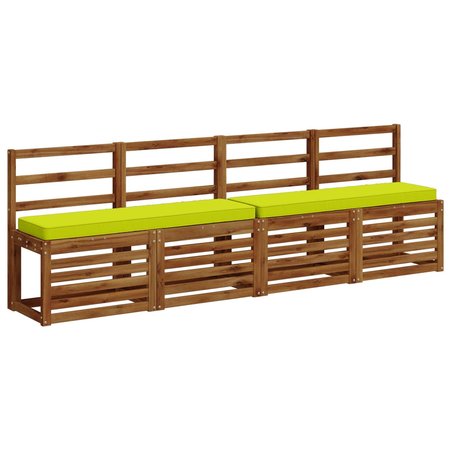 2-Piece Bench Cushions VUGHT 2 pcs 100% Polyester Bright Green