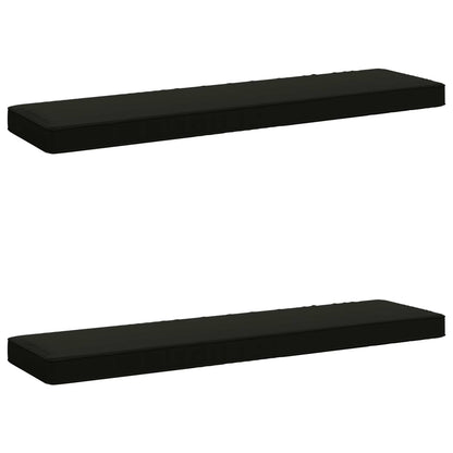 2-Piece Bench Cushions VUGHT 2 pcs 100% Polyester Black