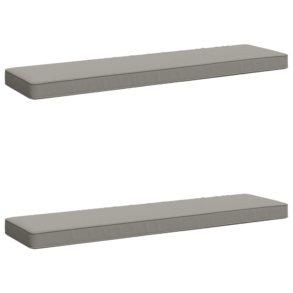 2-Piece Bench Cushions VUGHT 2 pcs 100% Polyester Grey
