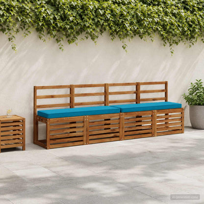 2-Piece Bench Cushions VUGHT 2 pcs 100% Polyester Light Blue