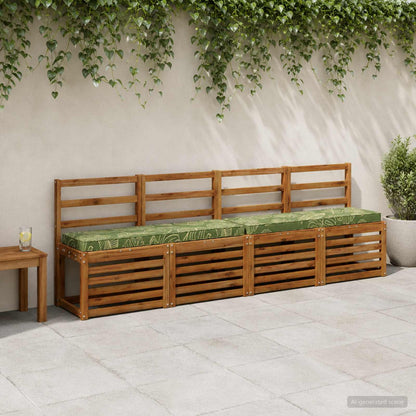 2-Piece Bench Cushions VUGHT 2 pcs 100% Polyester Leaf Design