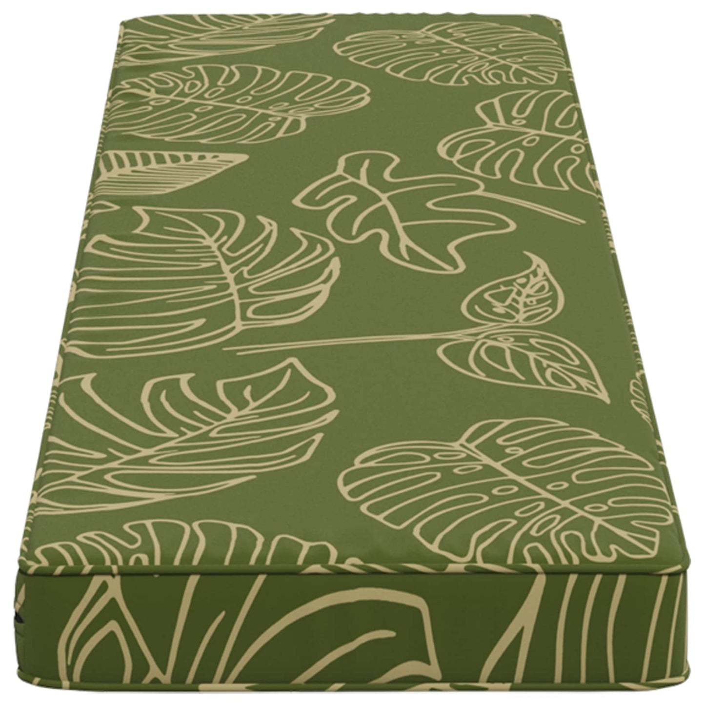1-Piece Bench Cushion VUGHT 100% Polyester Leaf Design