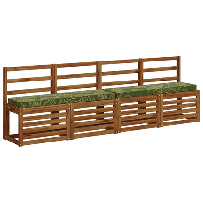 2-Piece Bench Cushions VUGHT 2 pcs 100% Polyester Leaf Design