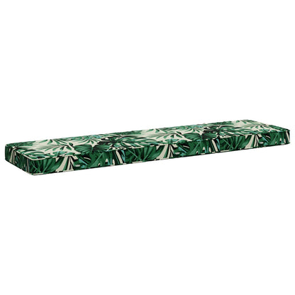 1-Piece Bench Cushion VUGHT 100% Polyester Leaf Pattern