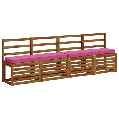 1-Piece Bench Cushion VUGHT 100% Polyester Pink 100 x 30 x 5 cm