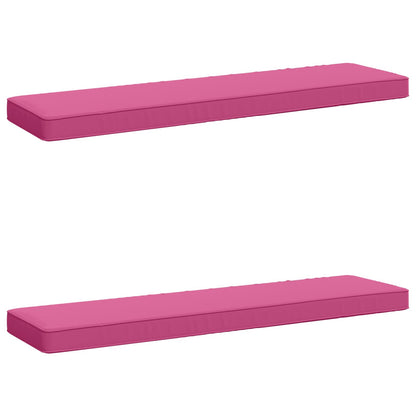 2-Piece Bench Cushions VUGHT 2 pcs 100% Polyester Pink