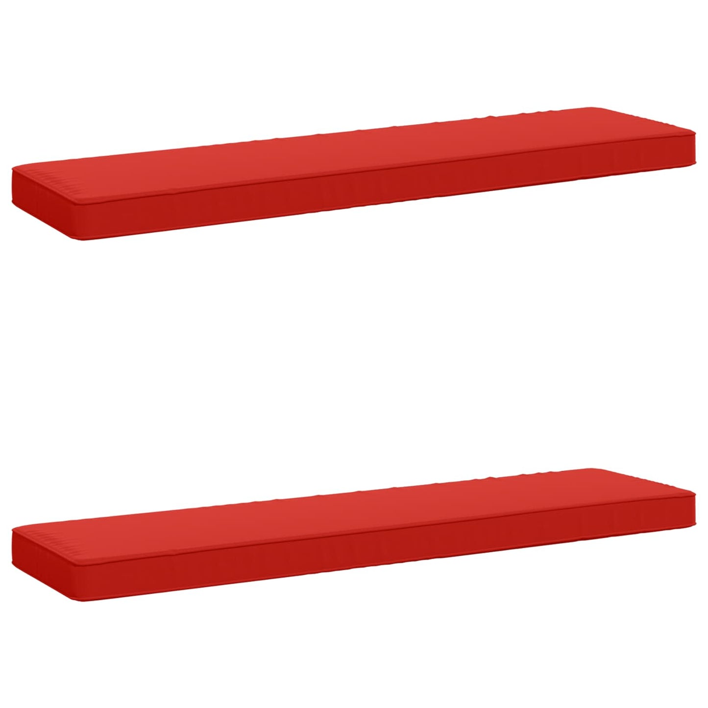 2-Piece Bench Cushions VUGHT 2 pcs 100% Polyester Red