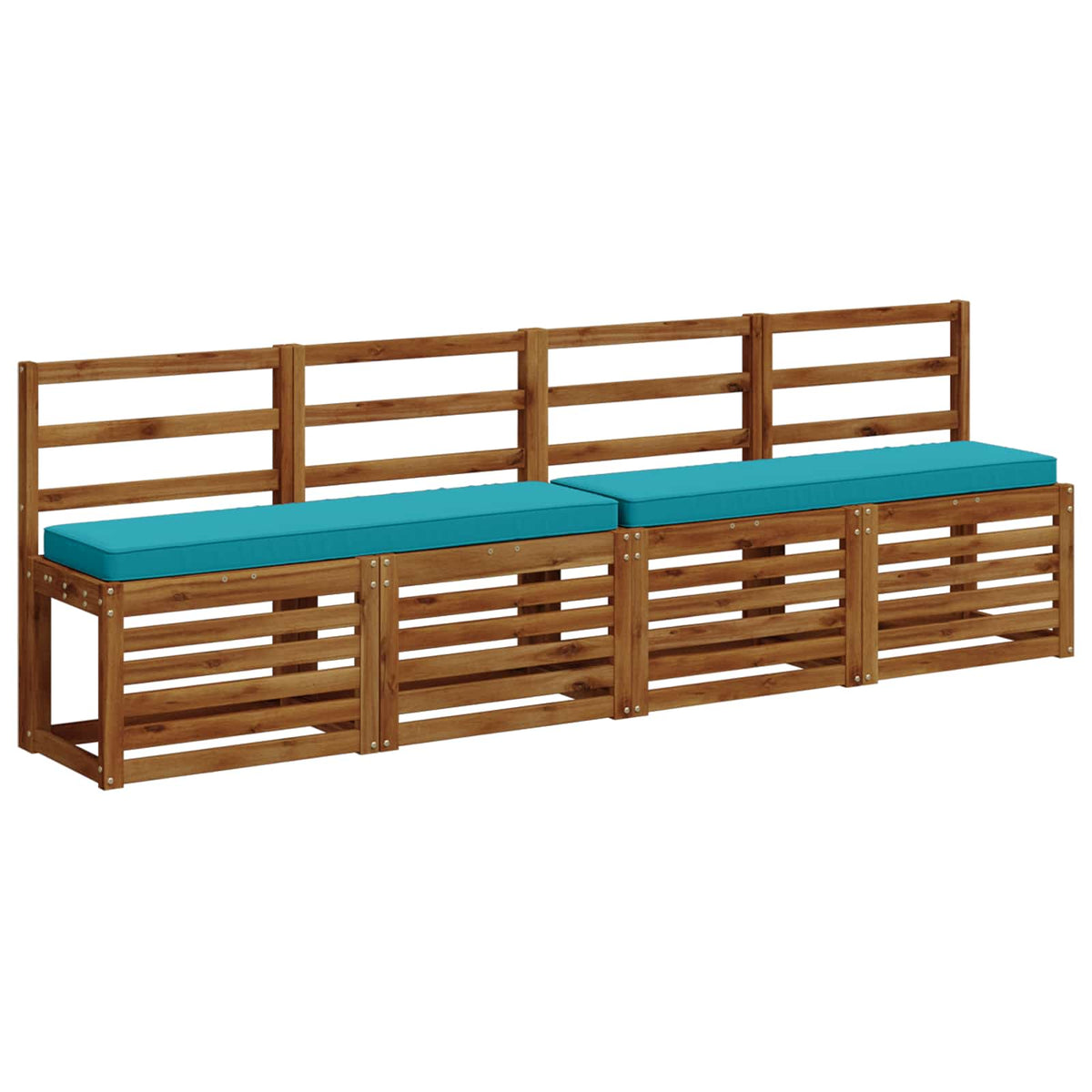 1-Piece Bench Cushion VUGHT 100% Polyester Turquoise