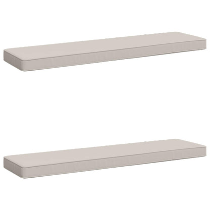2-Piece Bench Cushions VUGHT 2 pcs 100% Polyester White