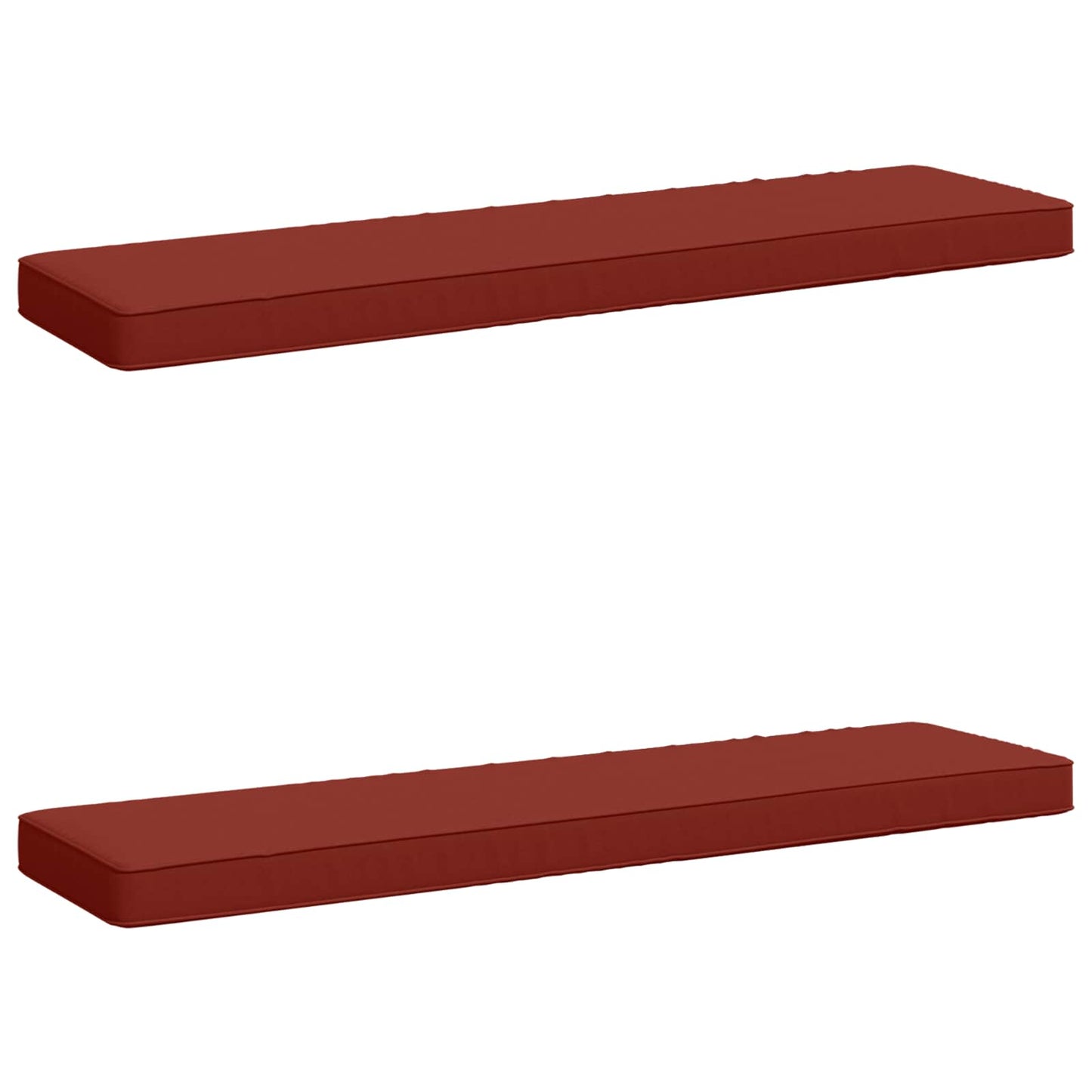 2-Piece Bench Cushions VUGHT 2 pcs 100% Polyester Red