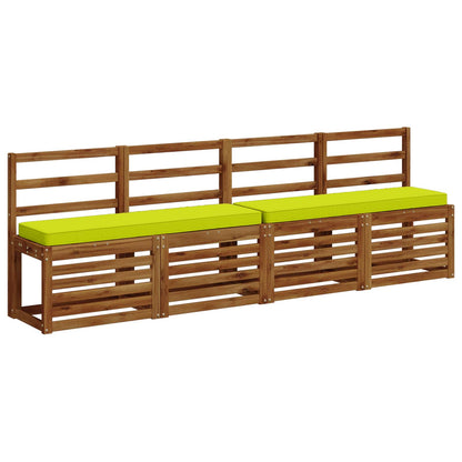 2-Piece Bench Cushions VUGHT 2 pcs 100% Polyester Bright Green